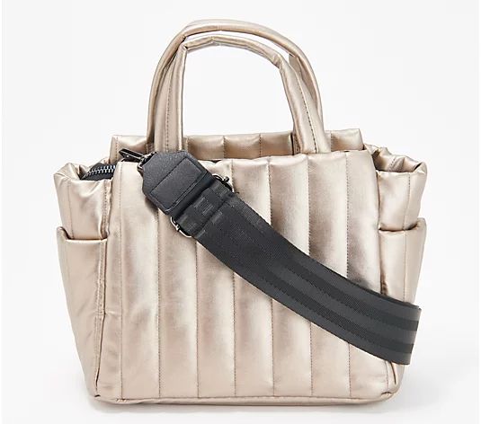 Think Royln Faux Leather Tote with Removable Strap - Paxton - QVC.com | QVC