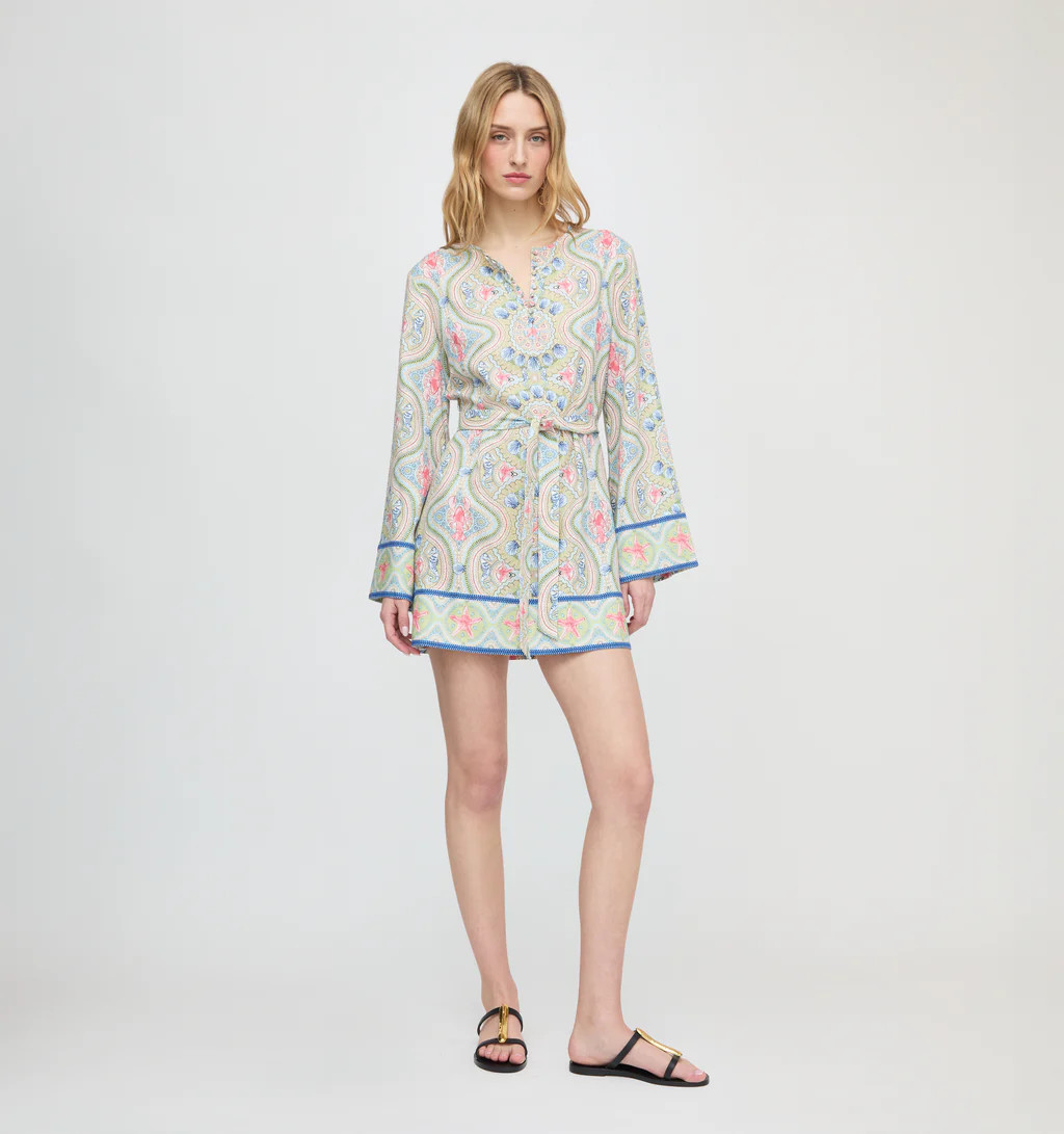 The Doris Mini Tunic - Sea Scroll | Hill House Home US