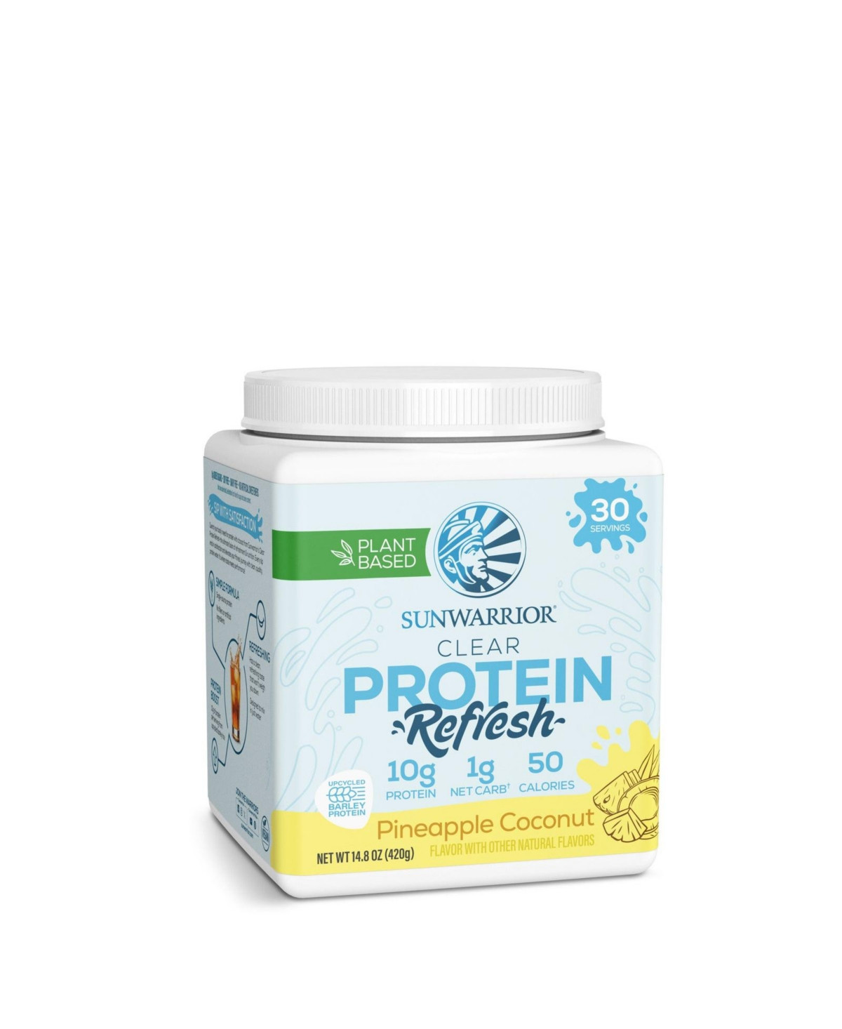 Clear Protein Refresh Protein Powder, Plant Based Protein Powder, Sunwarrior, Pineapple Coconut, 420g | Macy's
