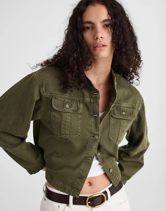 Garment-Dyed Cocoon-Sleeve Lady Jacket | Madewell | Madewell