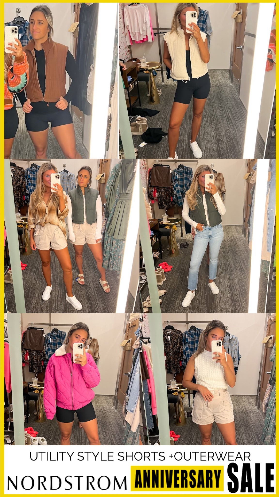 Nsale. Nordstrom sale. Fall outfit. Casual fall outfit. Winter outfit. Puffer vest. Corduroy vest. Utility jacket. Hot pink jacket. Fur jacket. Sweater vest. Flannel. Cargo shorts. Utility shorts. Utility vest. Versatile closet pieces. Staple closet pieces. Must haves. Layering pieces.

#LTKstyletip #LTKSeasonal #LTKxNSale