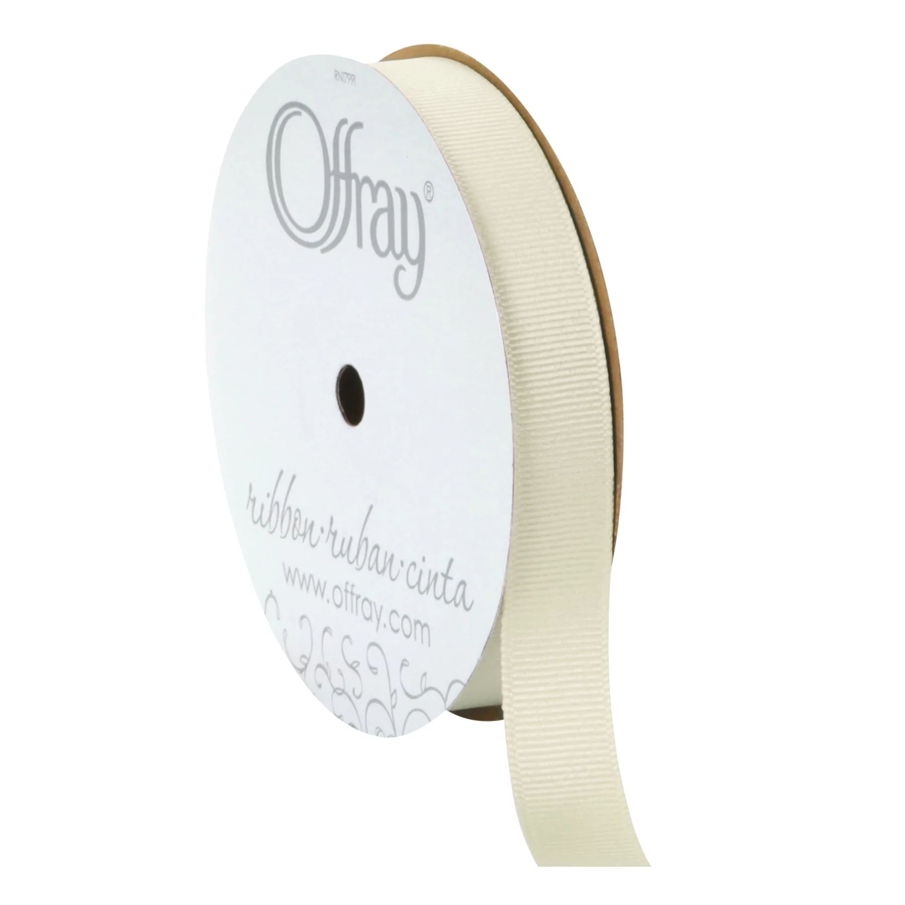 Offray Ribbon, Antique White 5/8 inch Grosgrain Polyester Ribbon for Sewing, Crafts, and Gifting,... | Walmart (US)