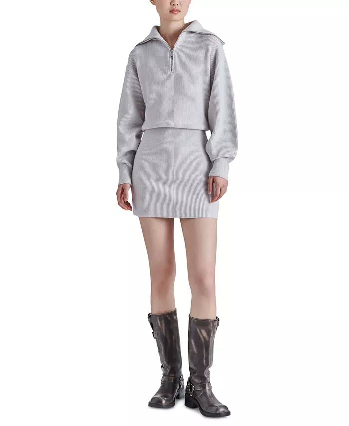 Women's Rowena Long-Sleeve Ribbed Sweater Dress | Macy's