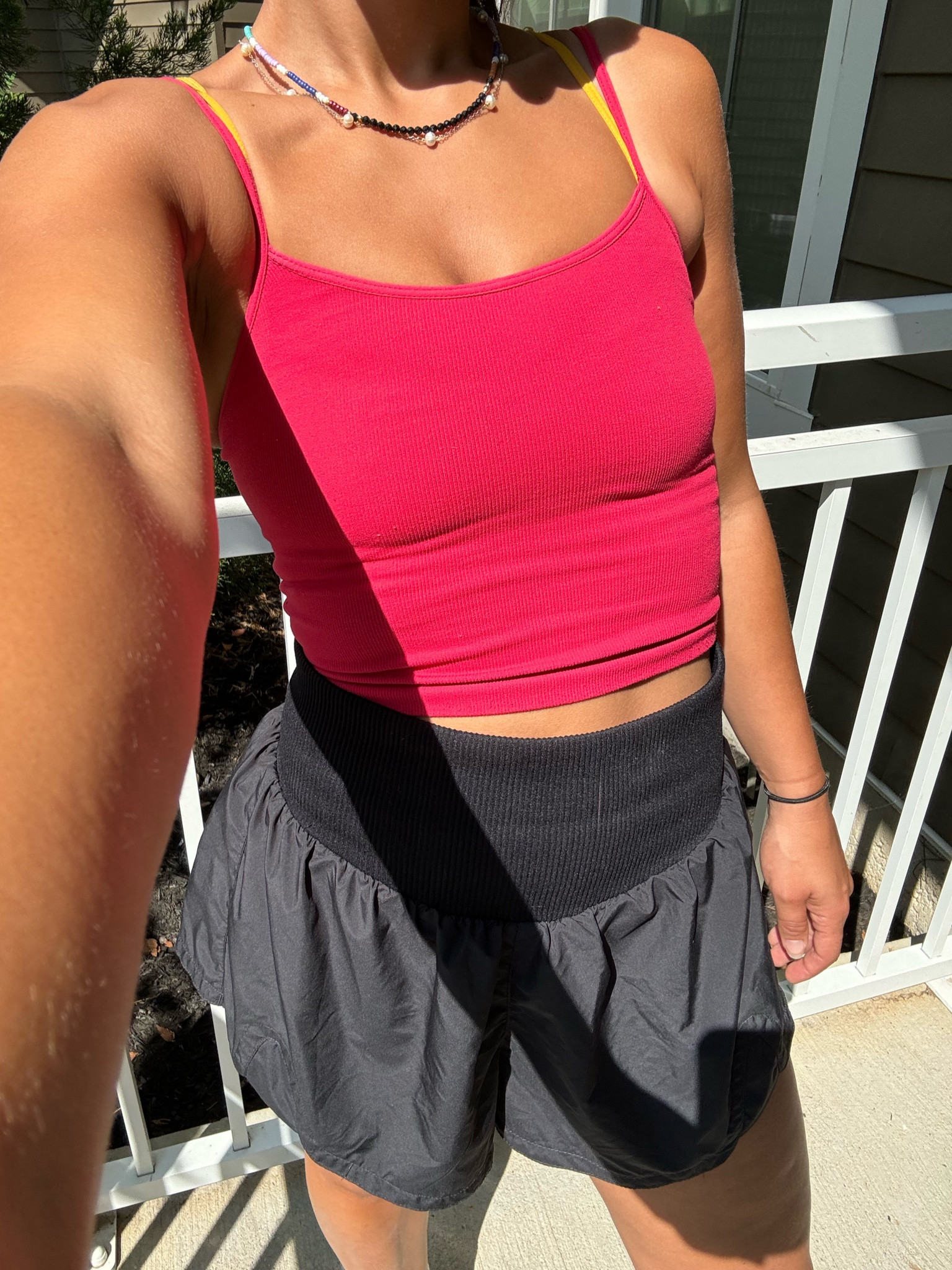 Fav summer workout outfit😍 these shorts are so comfy high waisted but not too tight #ltkxfreepeoplemovement 