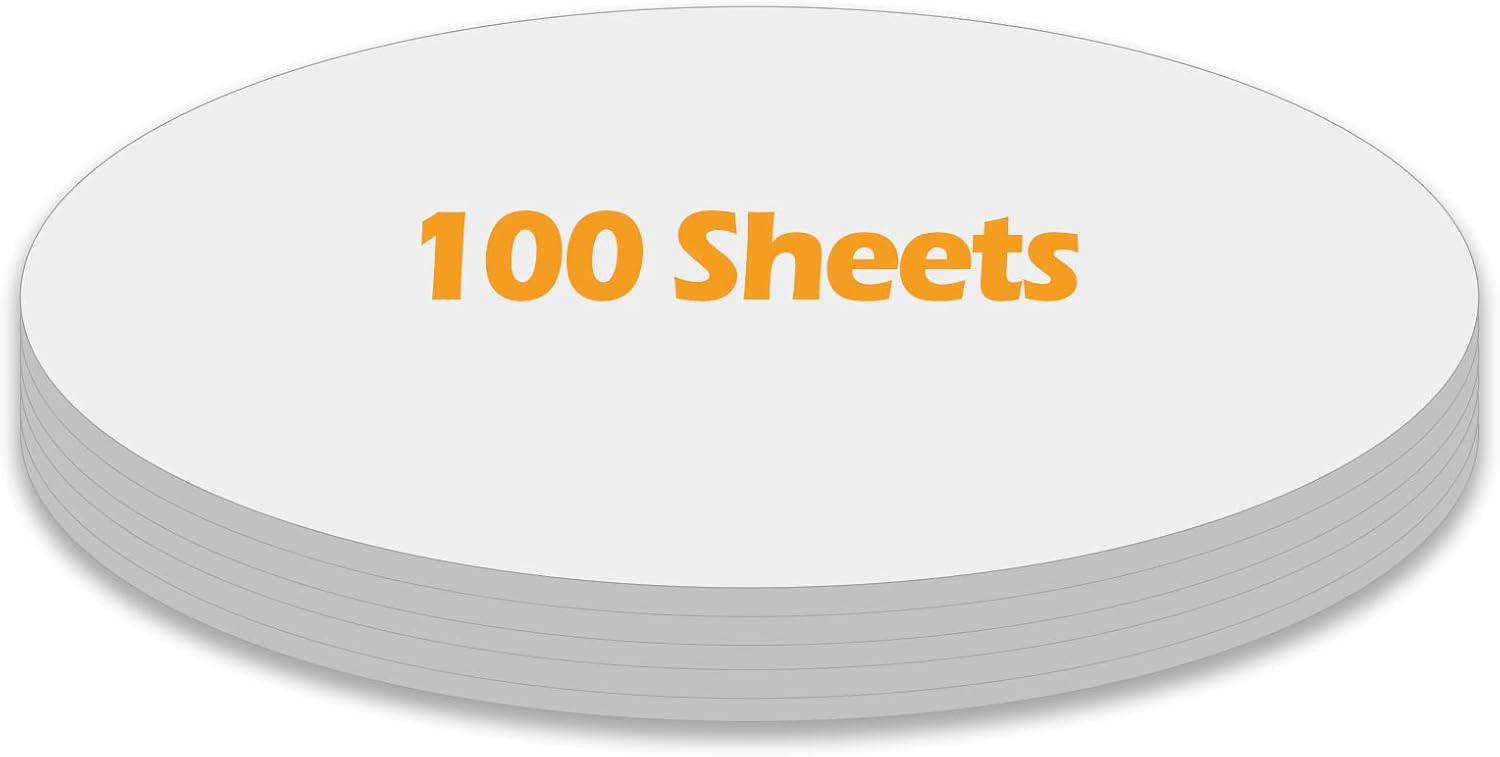 6 inch White Construction Origami Paper Circles, 100 Sheets | Amazon (US)