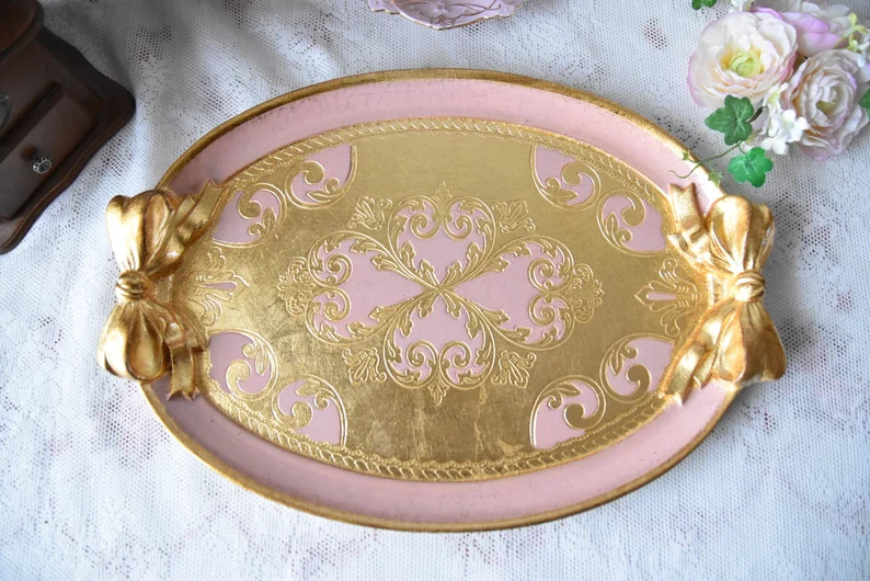 Handmade Italian Wooden Tray Oval - Etsy | Etsy (US)