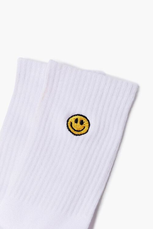 Happy Face Crew Socks | Forever 21 (US)