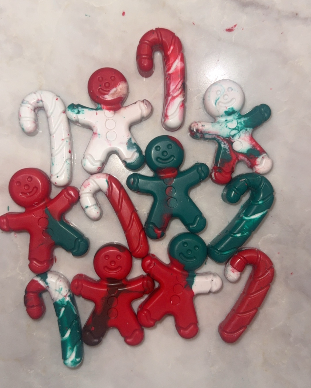 Christmas crayon melts