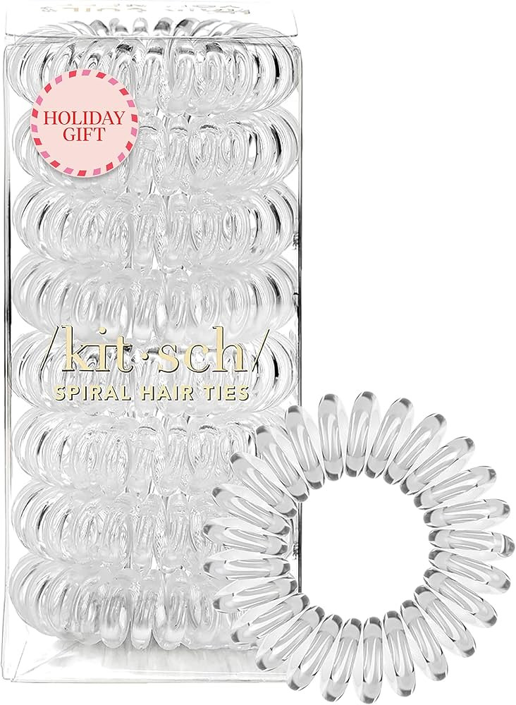 Kitsch Spiral Hair Ties for Women - Coil Hair Ties No Damage, No Crease, Secure Grip All Day Hair... | Amazon (US)