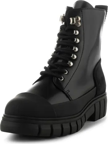 Shoe The Bear Rebel Long Lace Leather & Suede Boot | Nordstrom | Nordstrom