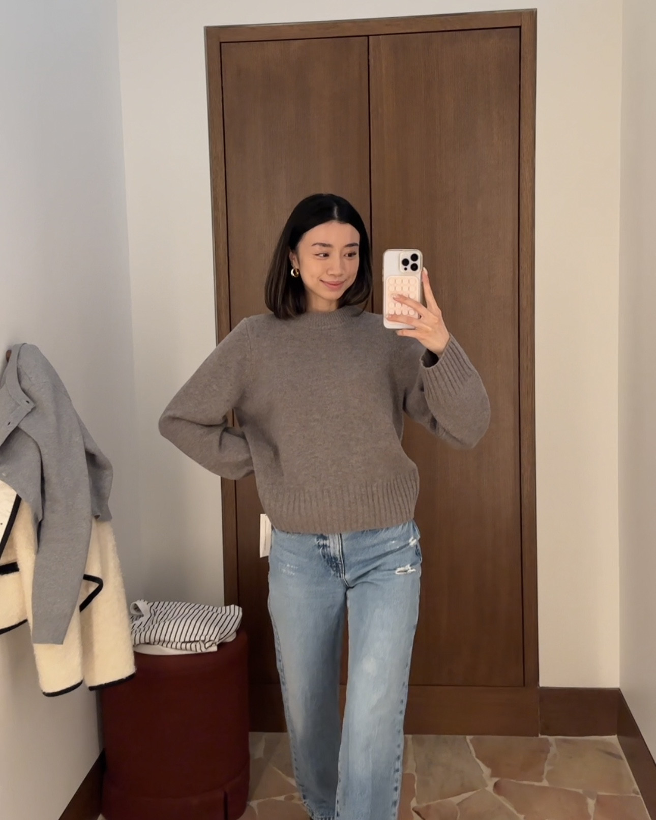 Thought it’s almost Spring, I tried this on thinking it could carry over to the Winters to come! Such a classic scoop neck sweater.

#LTKwinter #LTKworkwear #LTKstyletip