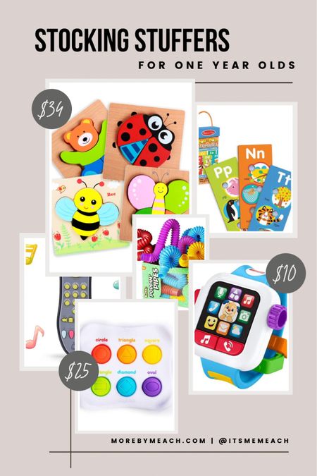 Stocking stuffers for one year olds! What to get one year olds for Christmas. 

#LTKbaby #LTKHoliday #LTKGiftGuide