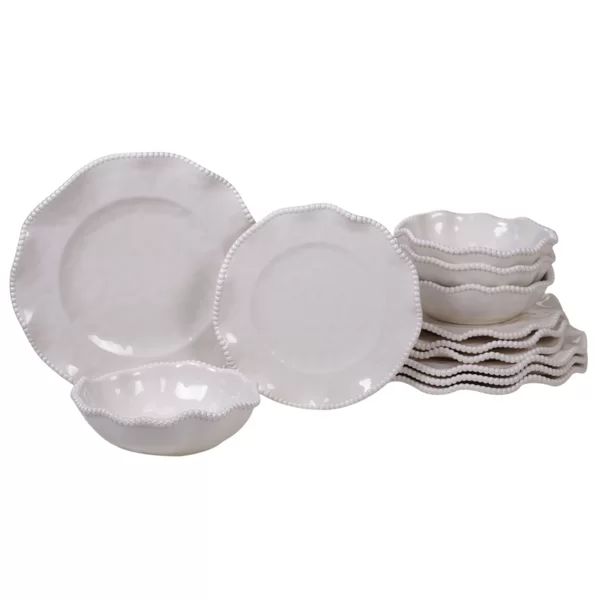 Certified International Perlette 12 Piece Melamine Dinnerware Set, Service For 4 | Wayfair North America