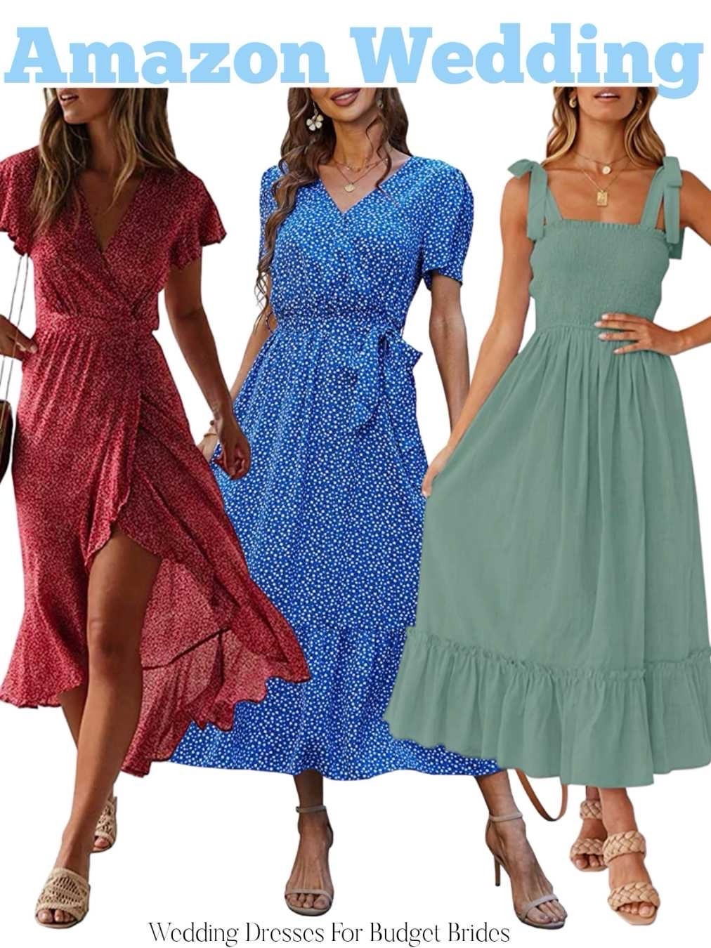 Bright and breezy summer daytime dressy casual wedding guest dresses from Amazon.

Date night dresses, outdoor wedding, back yard wedding, party dress, event dress, wedding guest dress summer, summer outfits, summer dresses.

#LTKWedding #LTKSeasonal