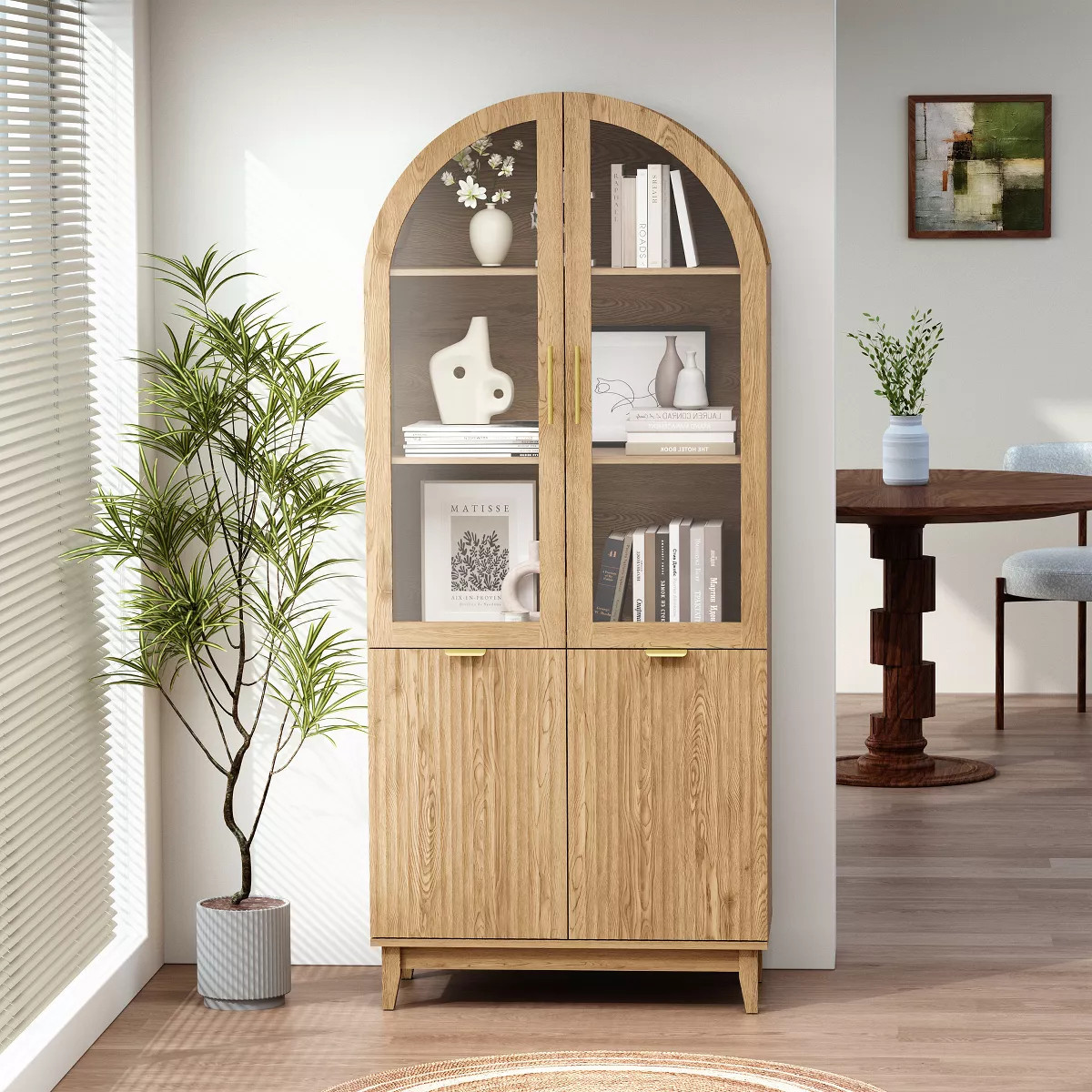 71''Tall Arched Storage Bookcase | Target