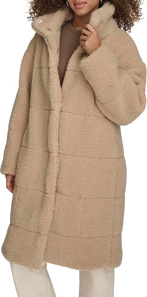 Levi's Womens Patchwork Quilted Teddy Coat | Amazon (US)