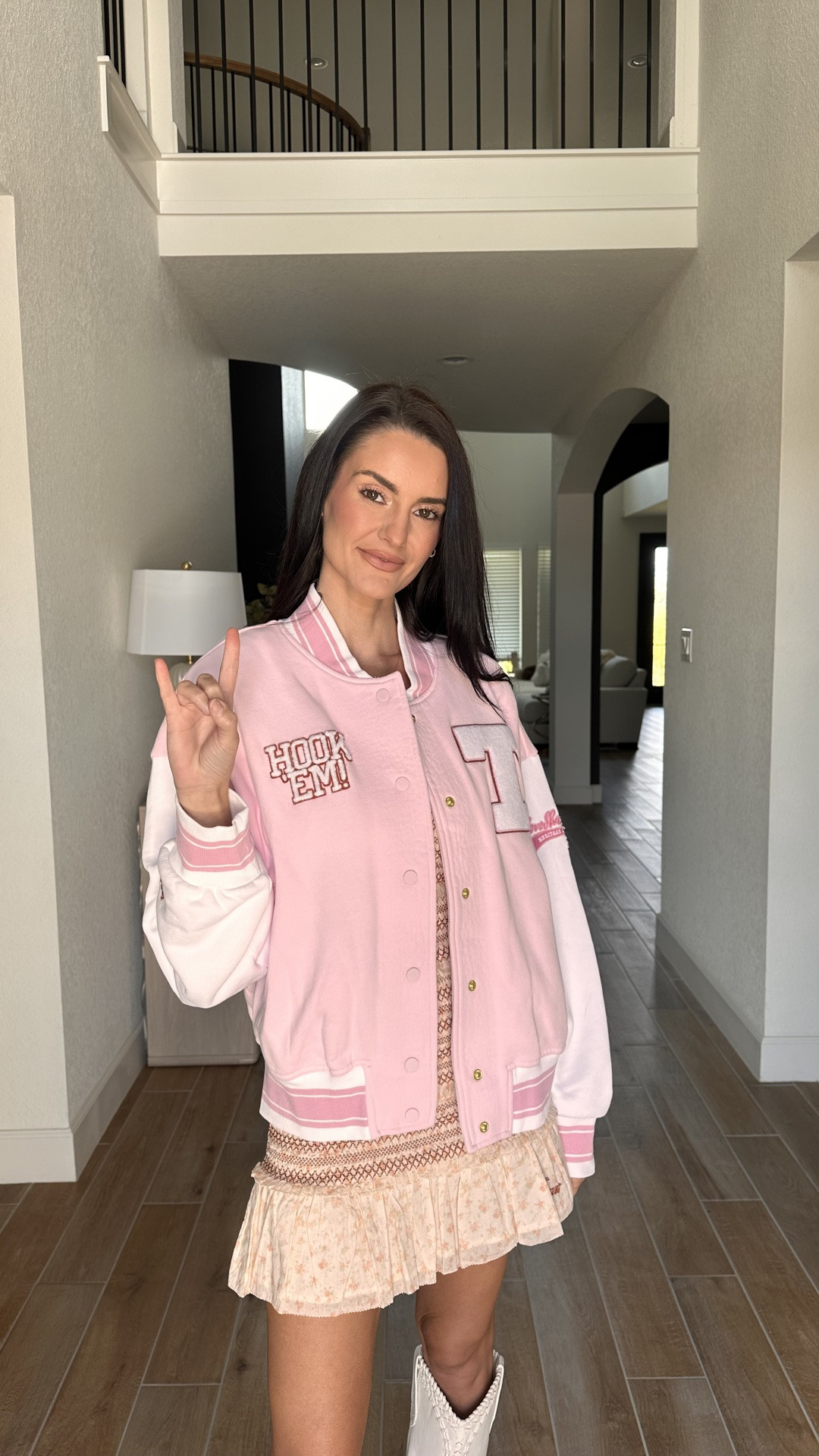 LoveShackFancy 🤝 Fanatics 
Cannot wait to wear this at the University of Texas vs. Ohio State game this weekend ! #collegegameday #universityoftexas #ootd 
College game day 
Fanatics 
Game day outfits 
Football 🏈

#LTKgrwm #LTKootd