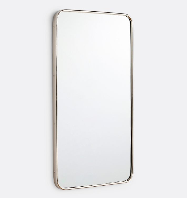 Rounded Rectangle Metal Framed Mirror | Rejuvenation