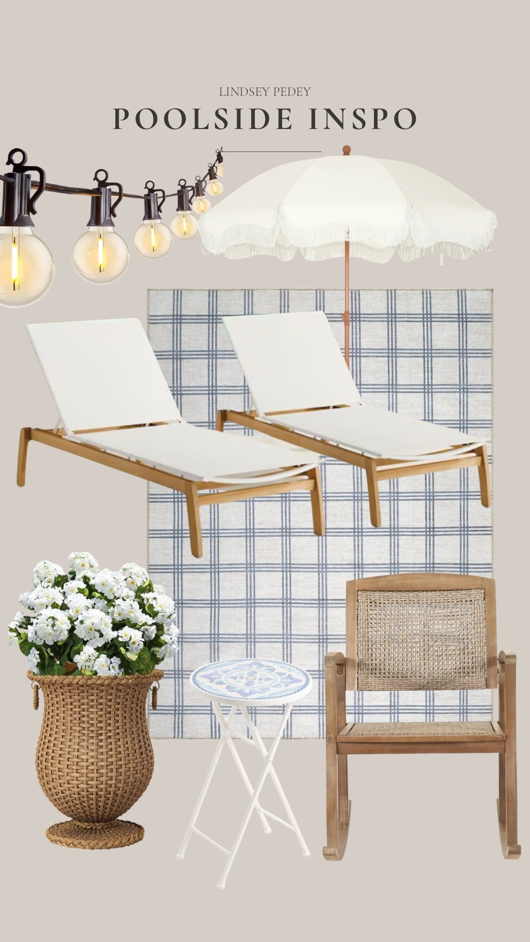 Poolside inspo🤍

Pool deck, pool, outdoor inspo, backyard, summer outdoor decor, pool lounge chairs, outdoor chairs

#LTKHome #LTKSeasonal
