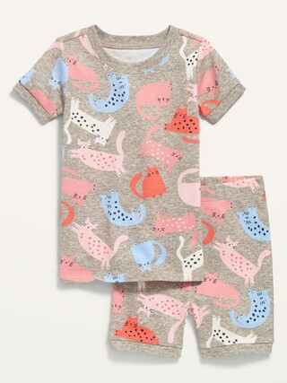 Unisex Printed Short-Sleeve Pajama Set for Toddler & Baby | Old Navy (US)
