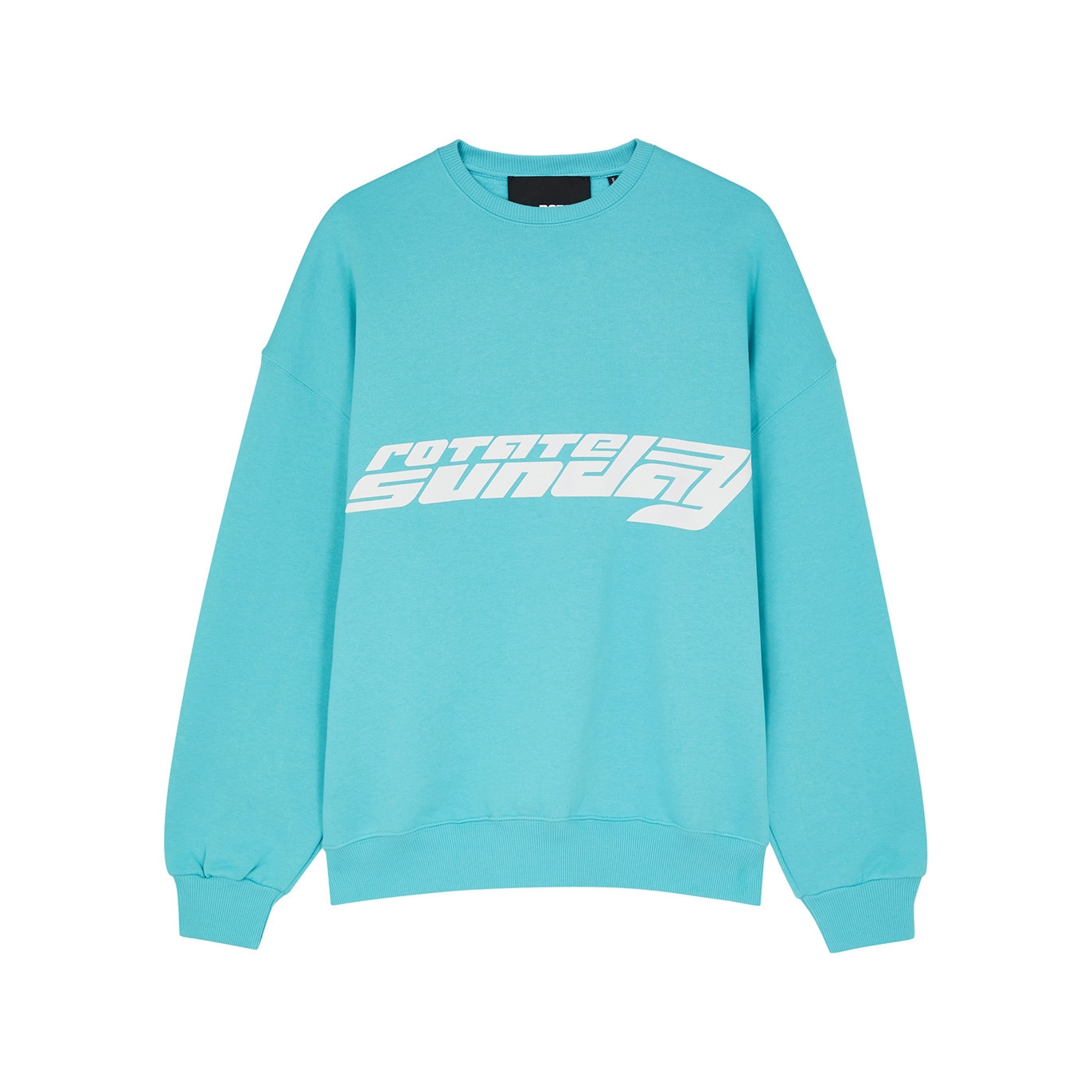 Rotate Sunday Logo-print Cotton Sweatshirt - Blue - XS | Harvey Nichols (Global)
