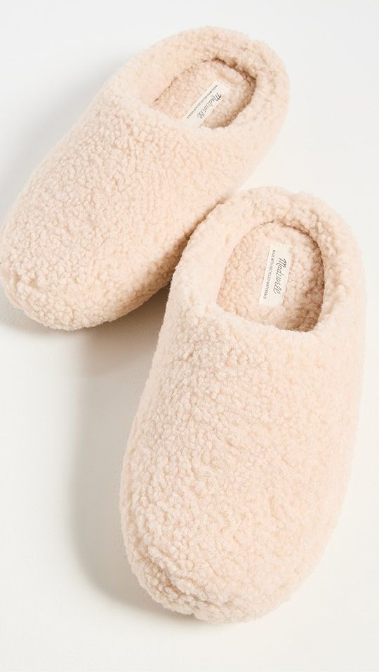 Madewell Sherpa Scuff Slippers | SHOPBOP | Shopbop
