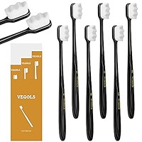 Adult Extra Soft Toothbrush with 20000 Soft Bristles, (Pack of 6) Micro Nano Manual Toothbrushes ... | Amazon (US)