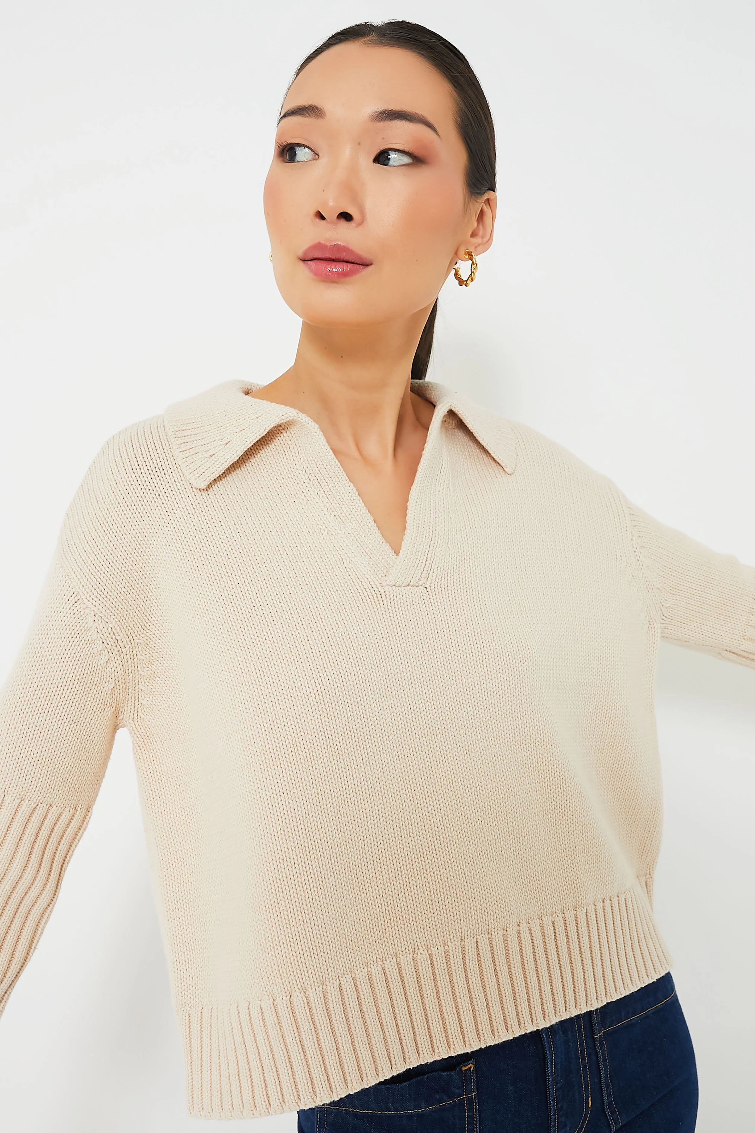 Sandstone Brenna Polo Sweater | Tuckernuck (US)