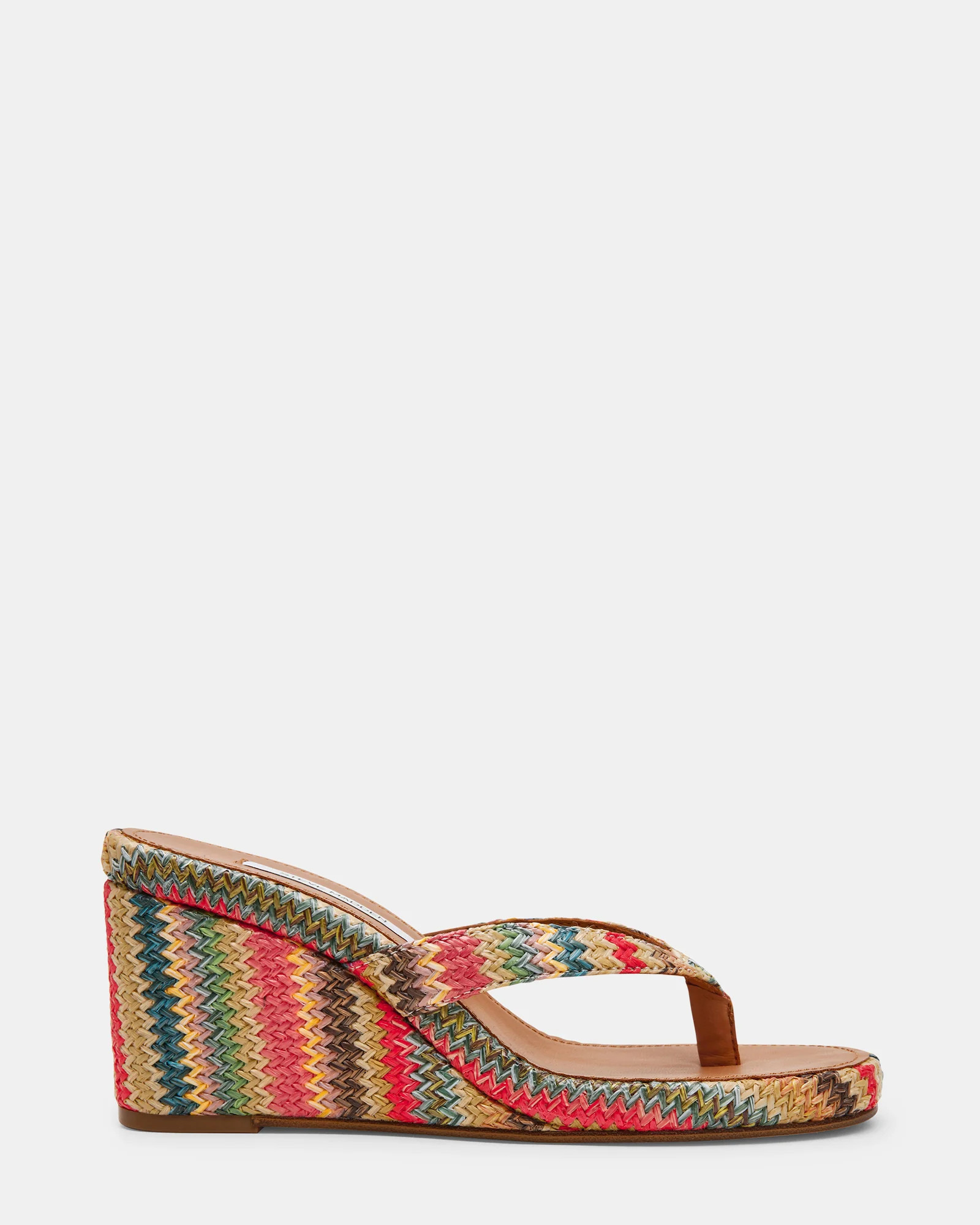Steve Madden Women's Playing Thong Sandals - Bright Multi - Size 9.5 - Leather | Steve Madden (US)