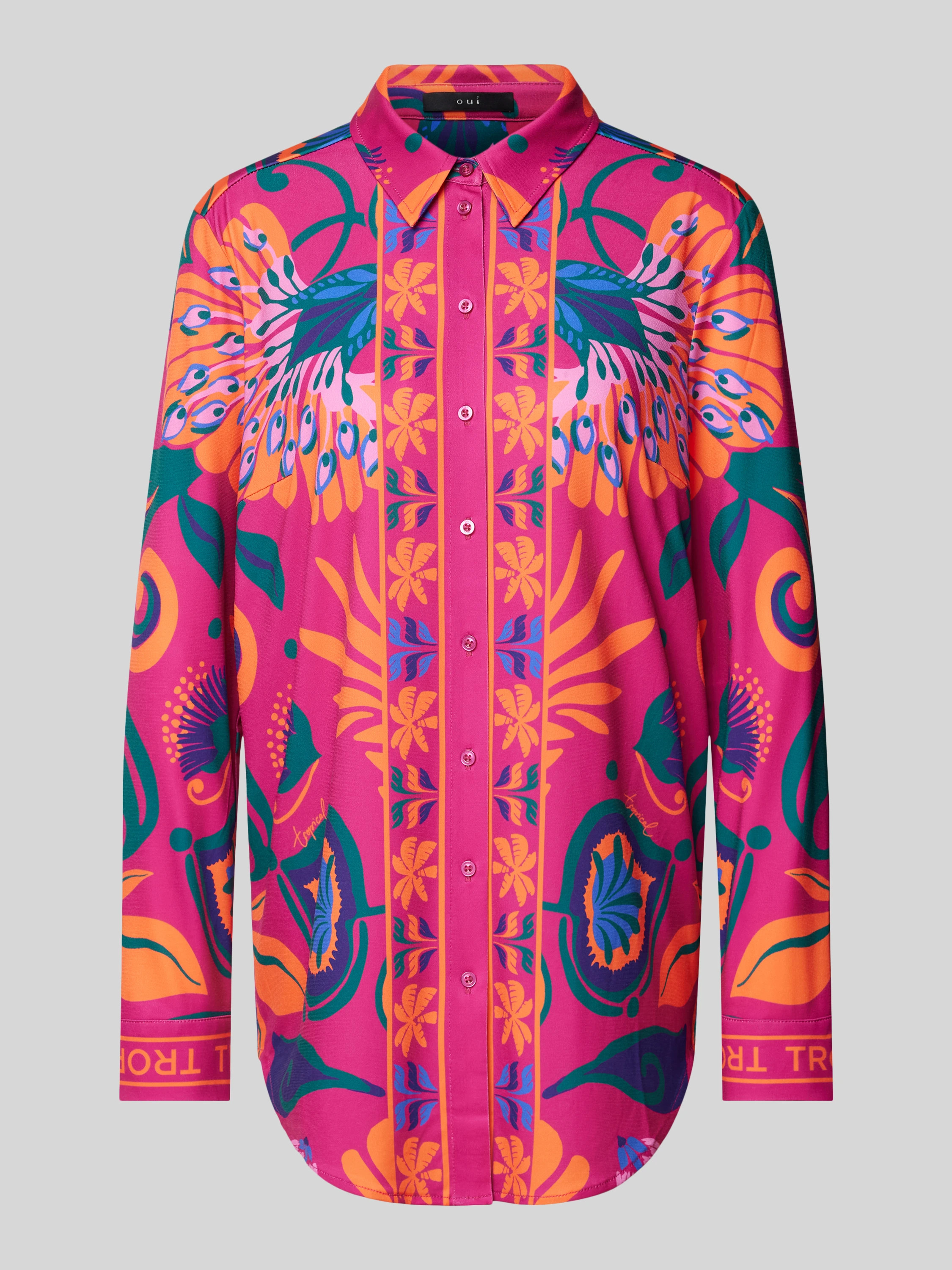 Bluse mit Allover-Print in fuchsia | Peek & Cloppenburg* Düsseldorf DE