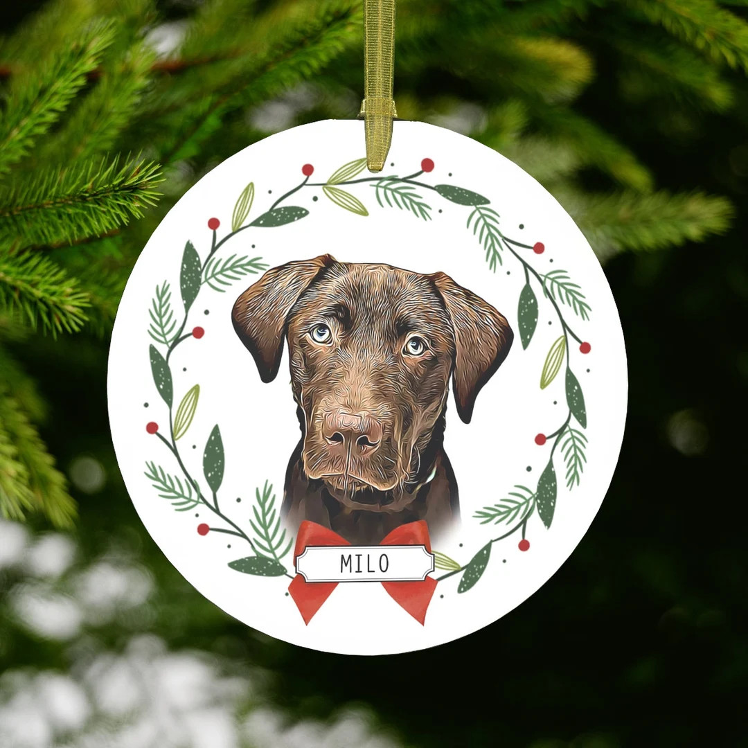 Custom Dog Ornament Made From Photo Dog Ornament - Etsy | Etsy (US)