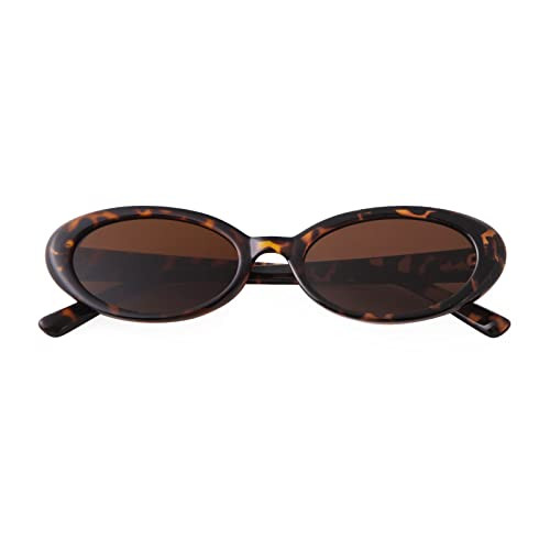 90s Sunglasses for Women Men Retro Small Oval Sunglasses | Amazon (US)