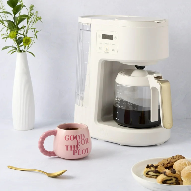 Thyme & Table 14.5 fl oz "Good for the Plot" Pink Stoneware Mug | Walmart (US)