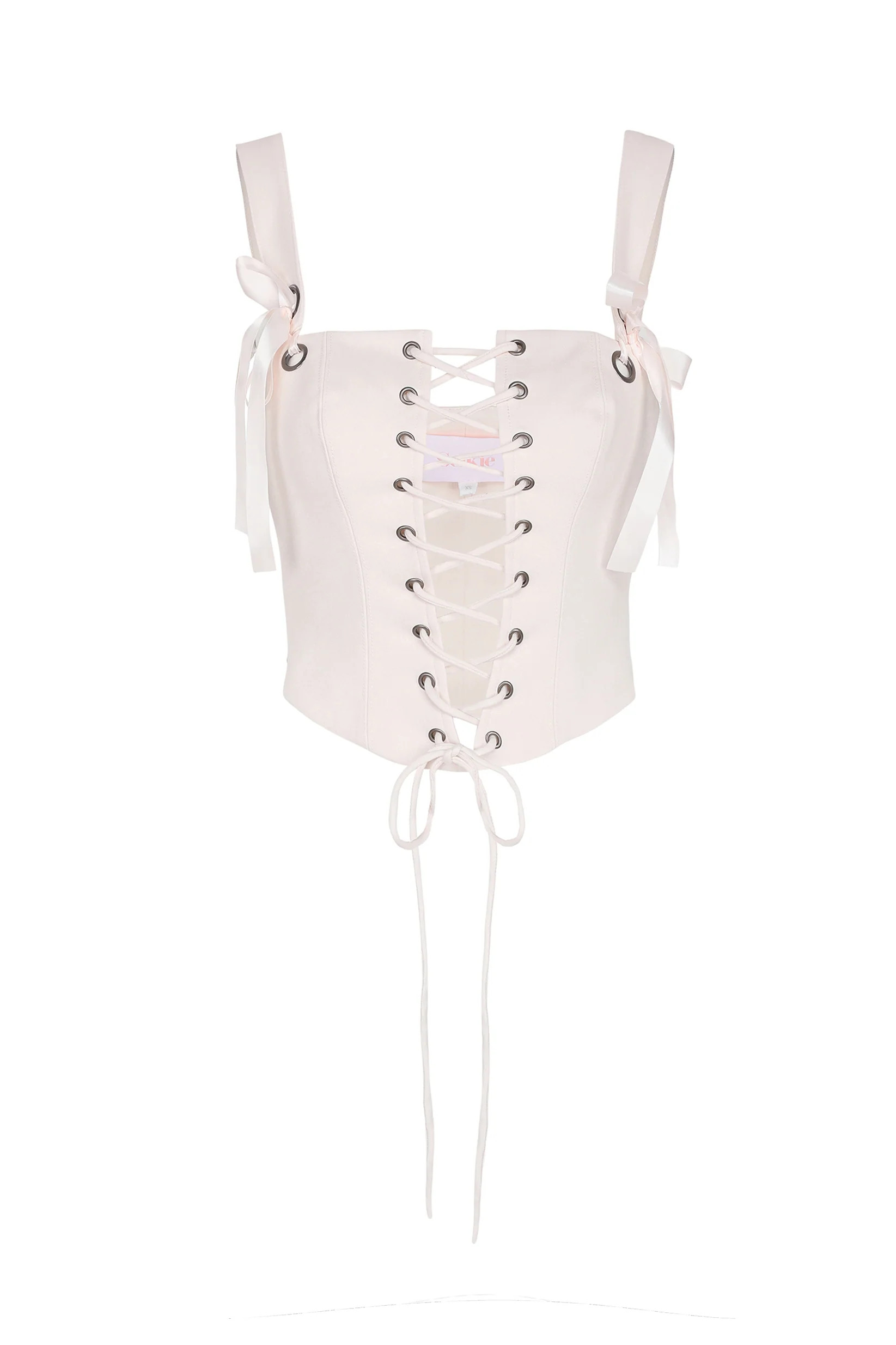 The Strawberry Milk Ribbon Corset | Selkie Collection