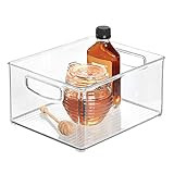 iDesign Linus Plastic Storage Bin with Handles for Kitchen, Fridge, Freezer, Pantry, and Cabinet Org | Amazon (US)