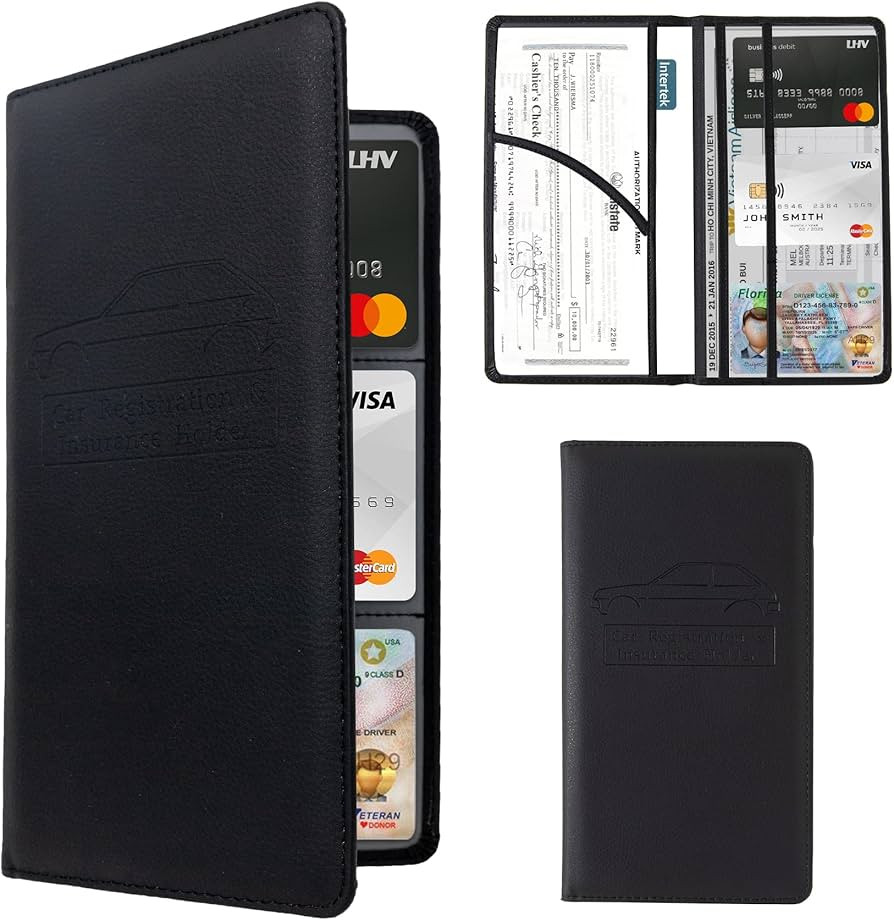 Car Registration and Insurance Holder Registration and Insurance Card Holder Car Essentials for W... | Amazon (US)