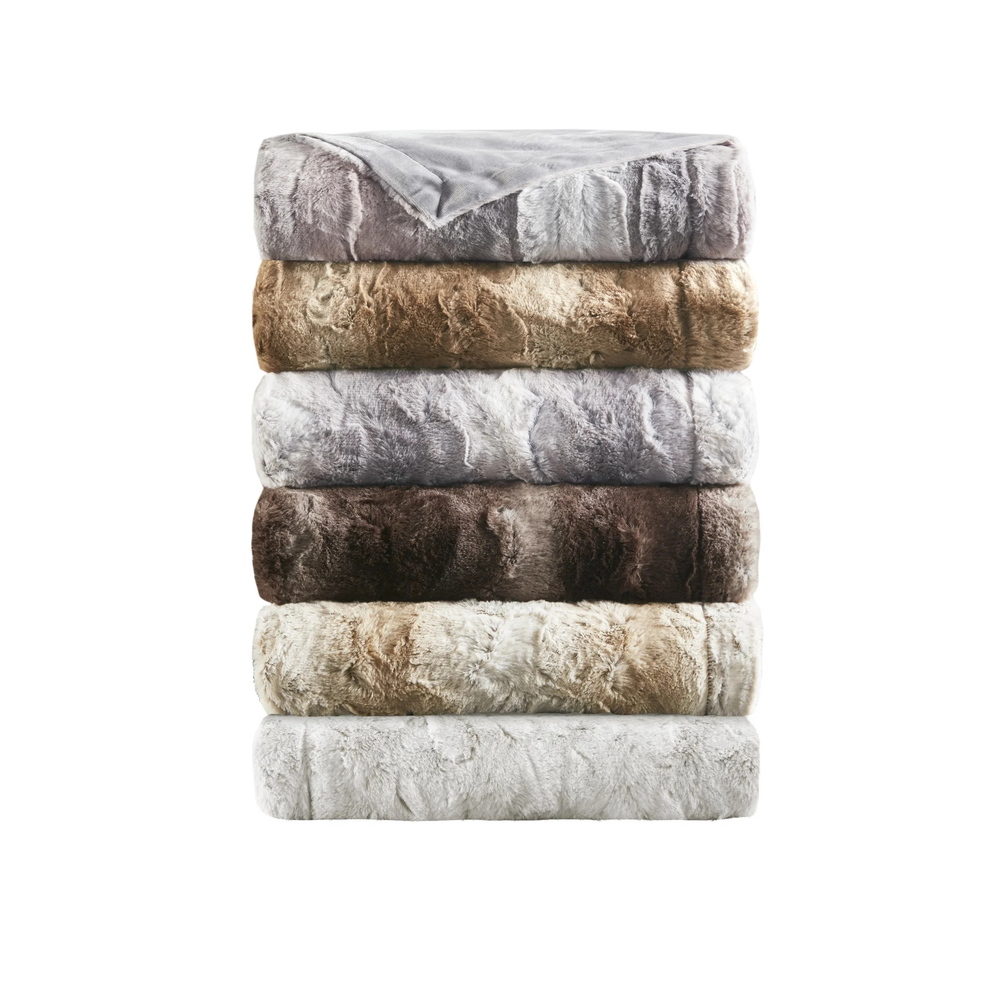 Home Essence Marselle Oversized Luxuriously Soft Faux Fur Throw, 60x70", Tan - Walmart.com | Walmart (US)