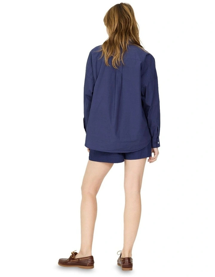 LMNDClassic Chiara Long Sleeve Shirt in Blue | Myer
