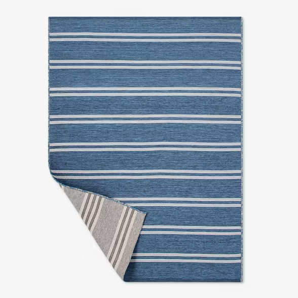Outdoor Rug Reversible Stripe Tonal - Threshold™ Designed with Studio McGee | Target