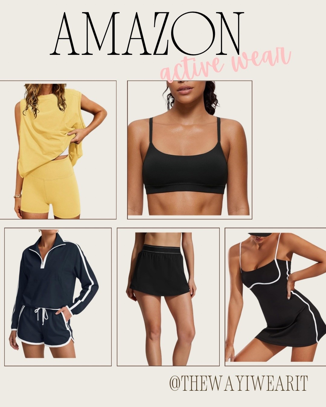 Found these awesome activewear pieces on Amazon! Perfect for a workout or casual day out. #ActiveWear #FoundItOnAmazon

#LTKU #LTKootd #LTKActive