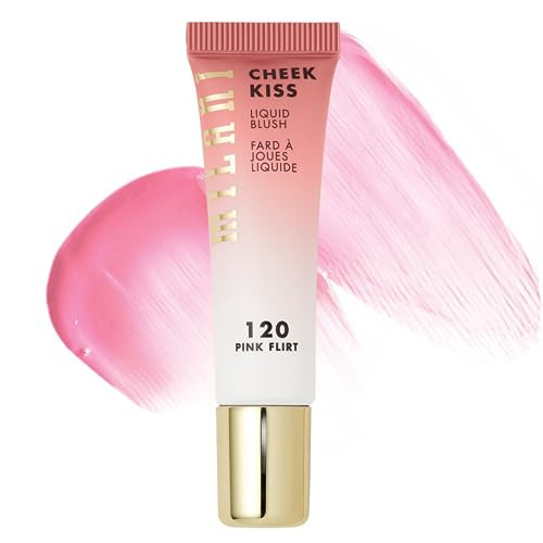 Milani Cheek Kiss Liquid Blush Makeup, Lightweight, Blendable & Buildable for Radiant Flushed Cheeks, Skin-Loving Formula - Pink Flirt | Amazon (US)