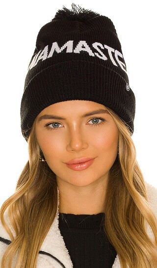 Namaste Beanie in Black | Revolve Clothing (Global)