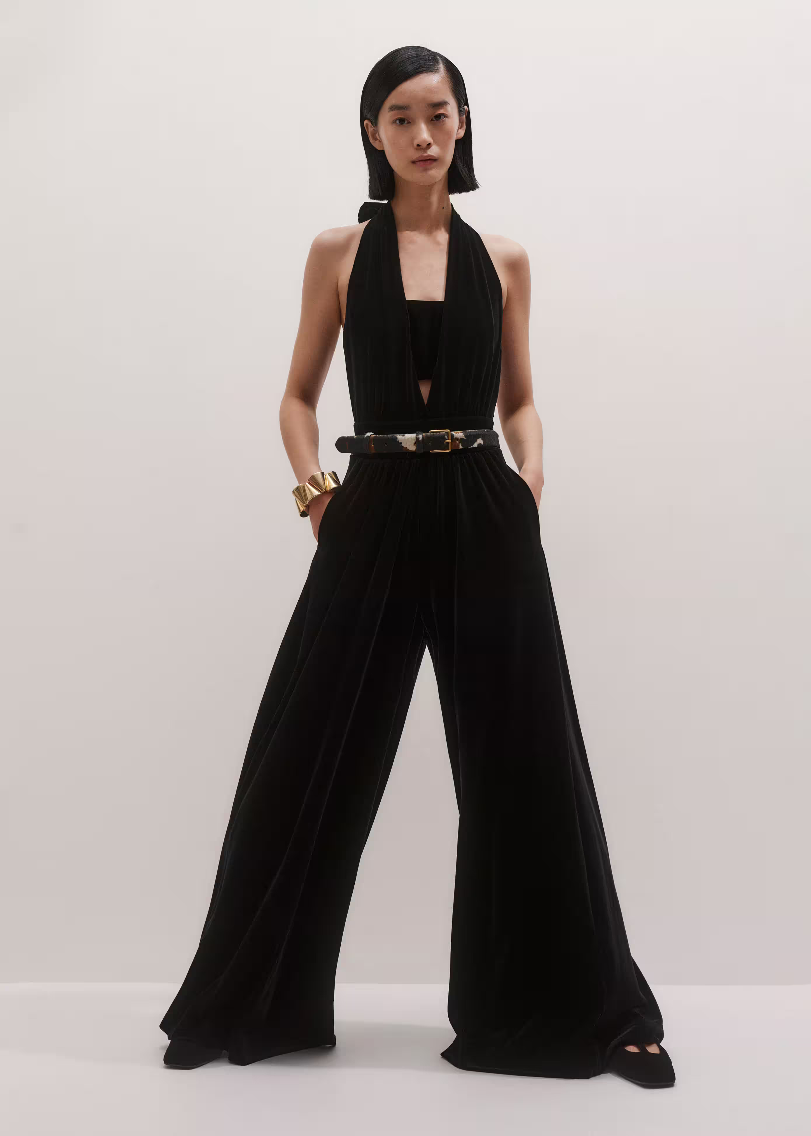 Evening Jumpsuit Fluid Velour | ME+EM Global (Excluding US)