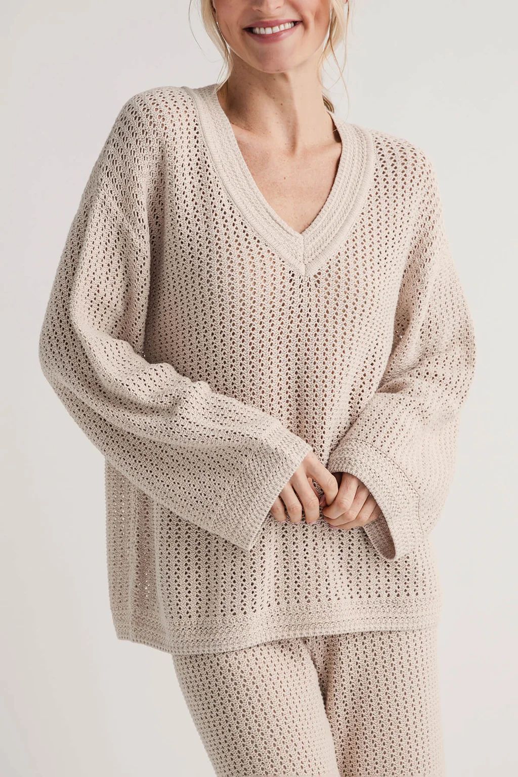 Z Supply Kiami Crochet Sweater | Social Threads