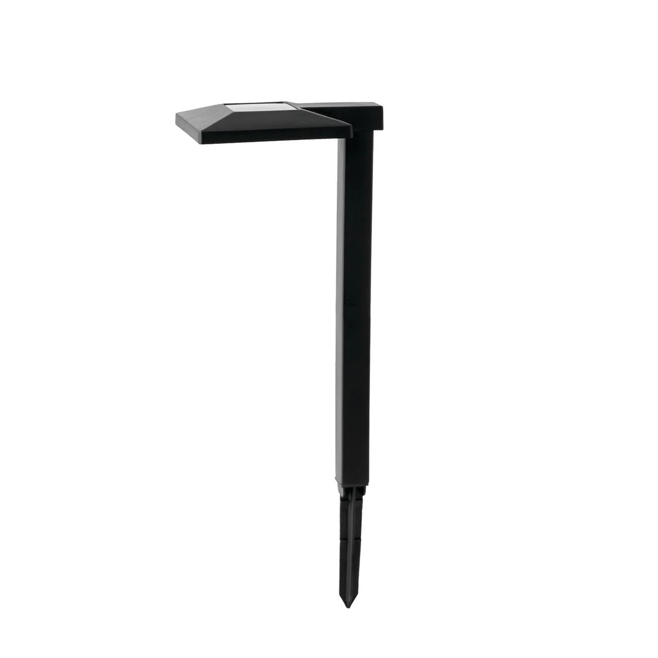 Mainstays Solar Powered Square Black Plastic LED Landscape Down Path Light, 10 Lumens | Walmart (US)