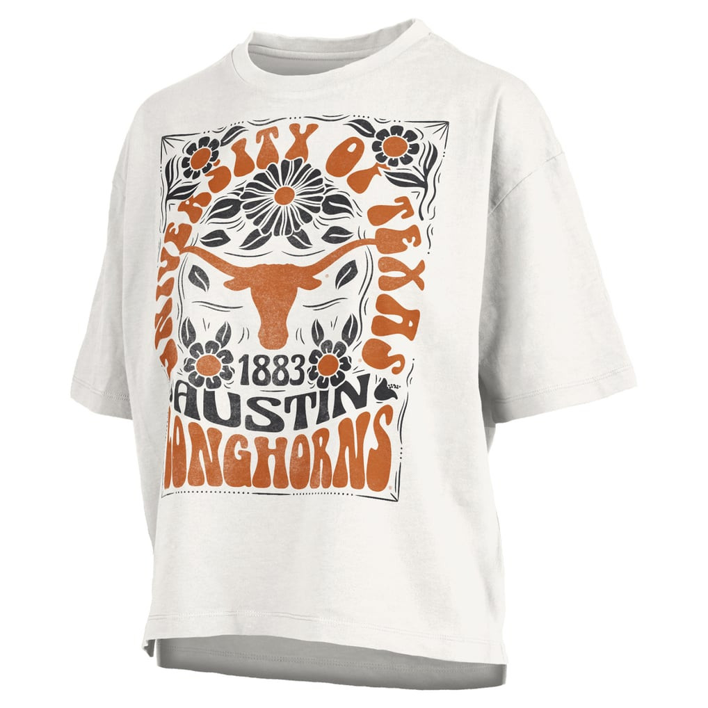 Texas Longhorns Pressbox Women's Harmony Oversized T-Shirt - White | Fanatics