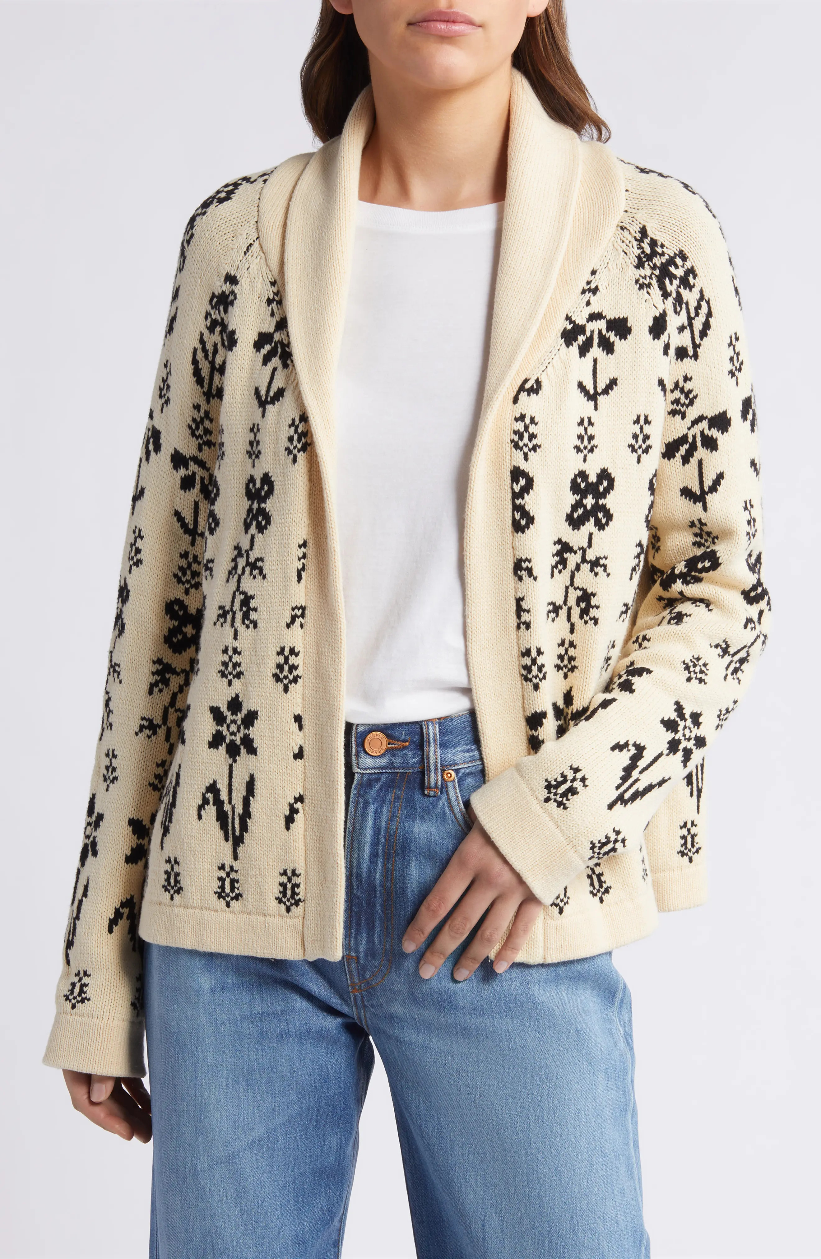 The Garden Lodge Shawl Collar Open Sweater (Women) | Nordstrom | Nordstrom