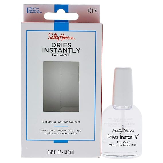 Sally Hansen Dries Instantly Top Coat By Sally Hansen for Women - 0.45 Oz Nail Polish, 0.45 Oz | Amazon (US)