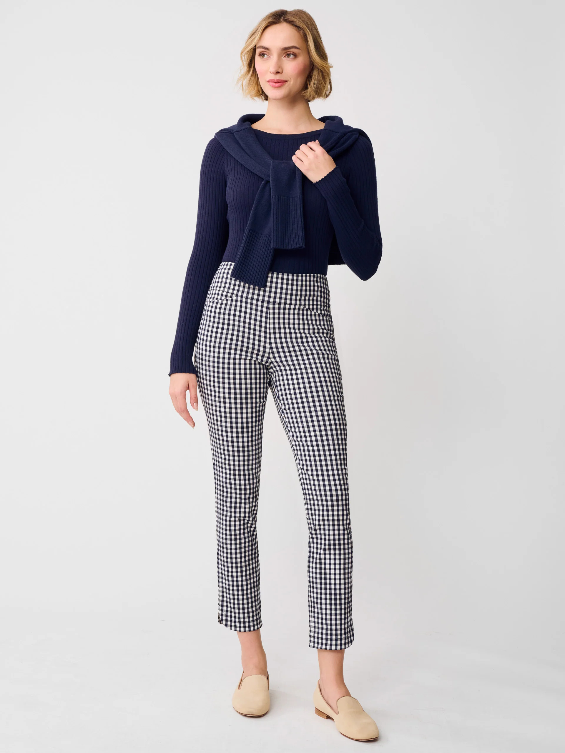 Romilly Pants in Gingham | J.McLaughlin