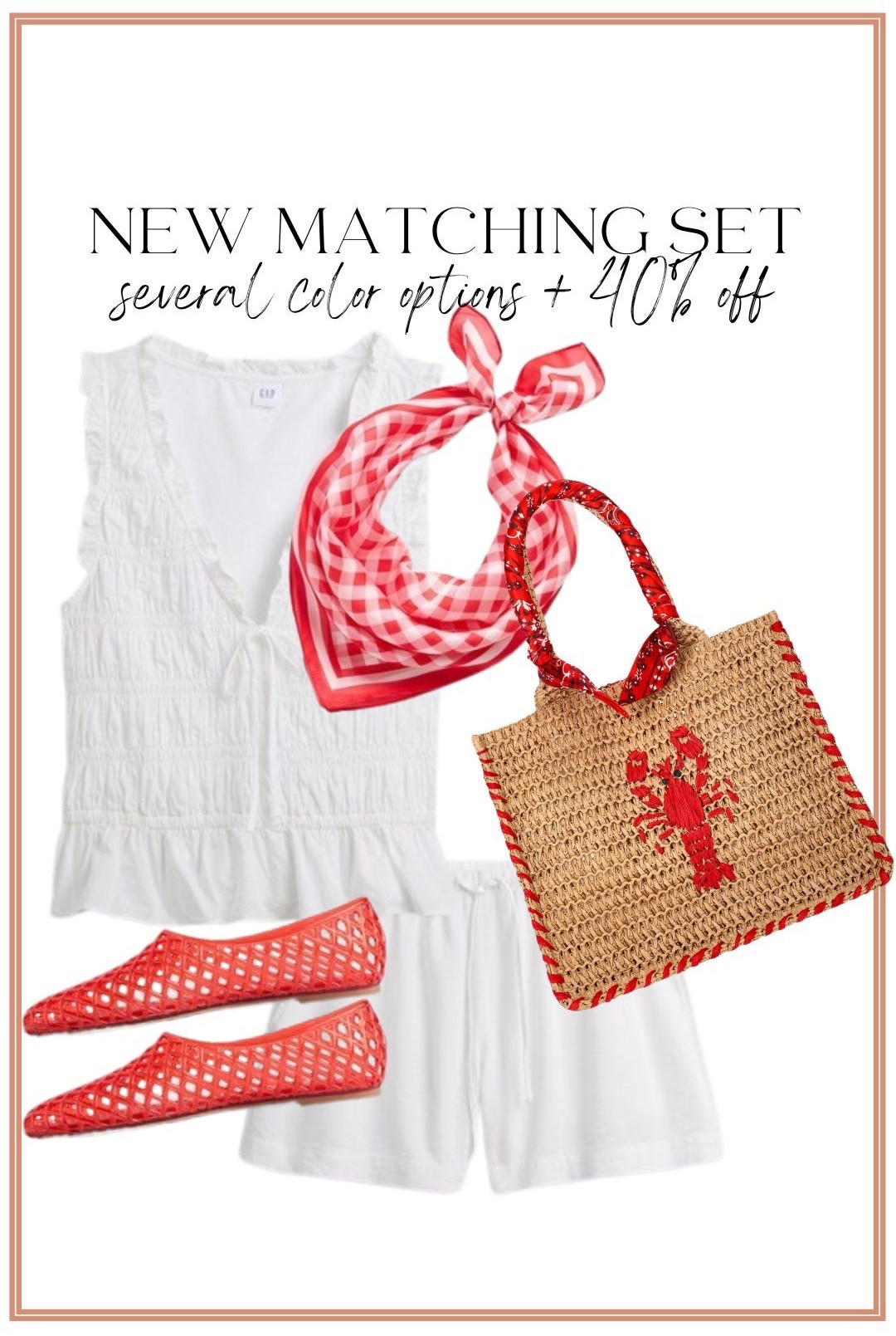 This matching set is EVERYTHING 😍 and currently 40% off 🙌

Lightweight, breezy, and comes in several colors… it’s one of those easy throw-on outfits that still looks so put together 👏 paired it with red accessories for a coastal summer vibe that feels straight out of a boutique 🐚❤️

The scallop details + relaxed fit = flattering and comfy (aka a dream combo) and this is one of those sets you’ll wear on repeat all season long ☀️

Run before sizes start going because this deal + style combo is too good 🔥

#walmartfashion #matchingset #summerstyle #coastalstyle #beachoutfit #affordablefashion #walmartfinds #momstyle #summeroutfitideas #budgetfriendlyfashion #easyoutfits #walmartnewarrivals

#LTKootd #LTKSaleAlert